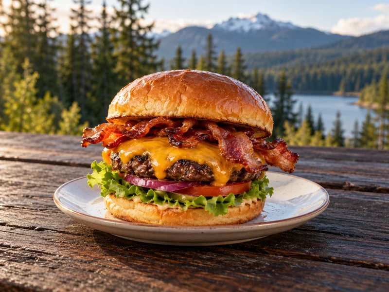 Illustrative image of Bacon Cheeseburger