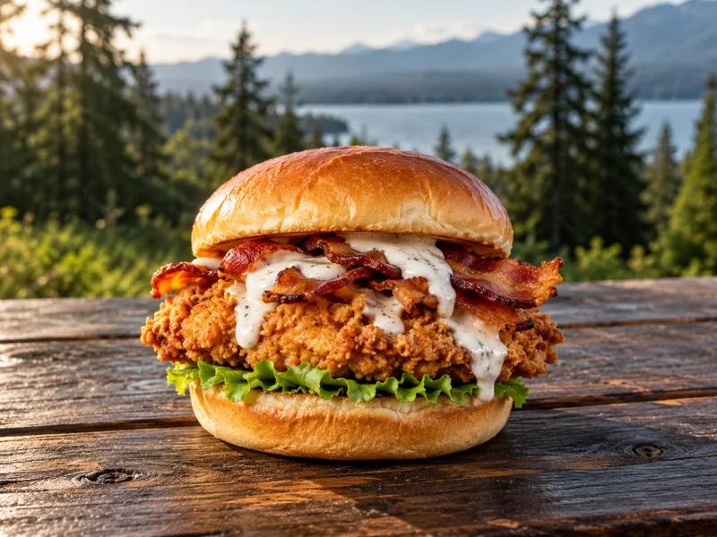 Illustrative image of Crispy Chicken Bacon Ranch Sandwich
