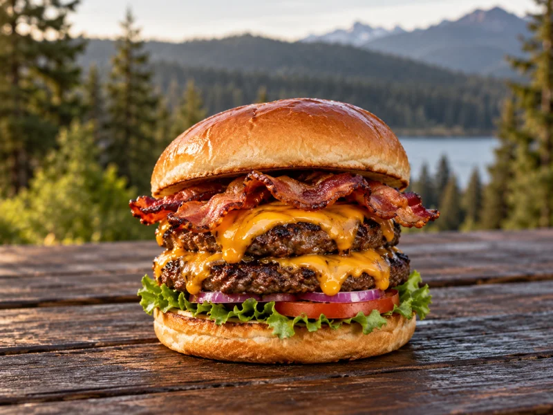 Illustrative image of Double Bacon Cheeseburger