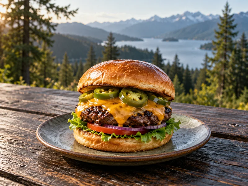 Illustrative image of Jalapeño Bacon Cheeseburger