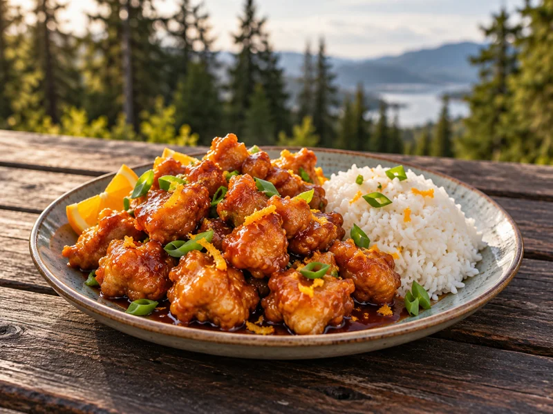 Illustrative image of Orange Chicken with Rice